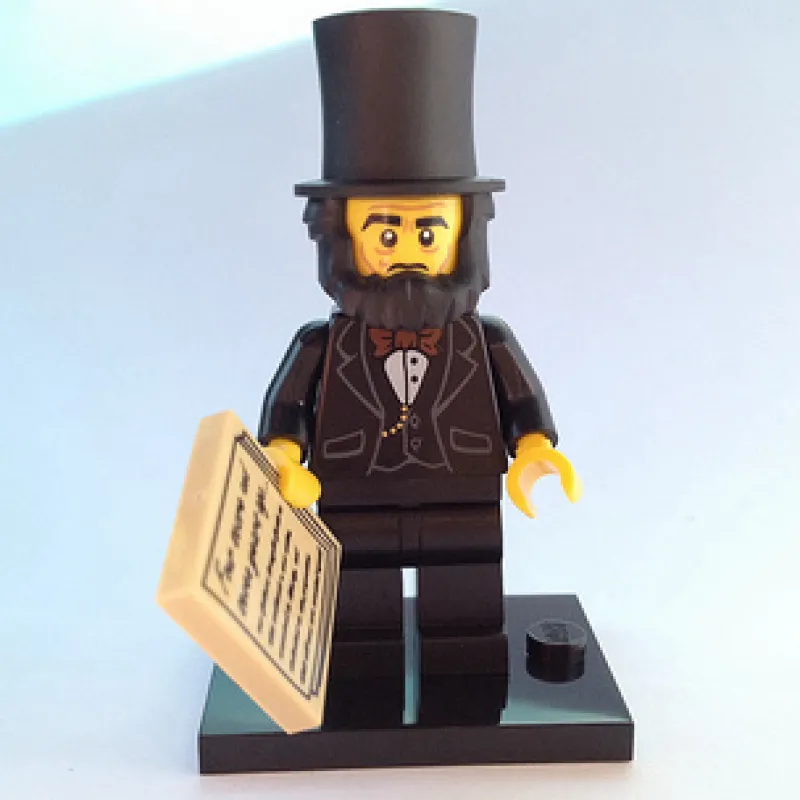 Collectible Minifigures>The Brick Show Shop Abraham Lincoln - LEGO Movie Collectible Minifigure (2014)