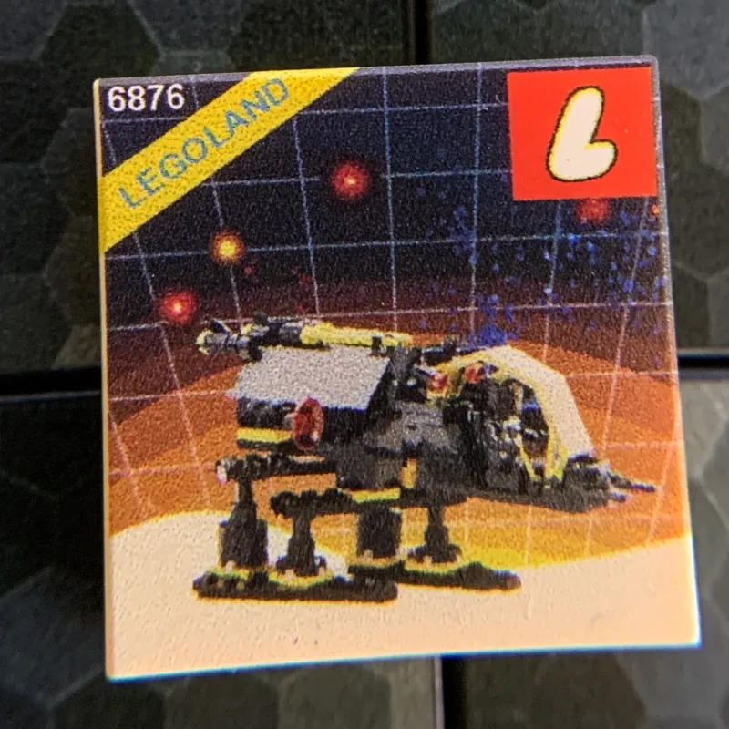 B3 Customs | Custom Parts>The Brick Show Shop Alientaor Blacktron Set 6876 - Custom Printed 2x2 Tile