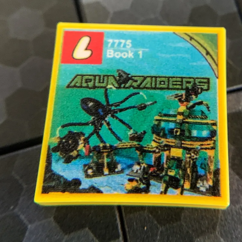 B3 Customs | Custom Parts>The Brick Show Shop Aquabase Invasion Aqua Raiders Set 7775 - Custom Printed 2x2 Tile