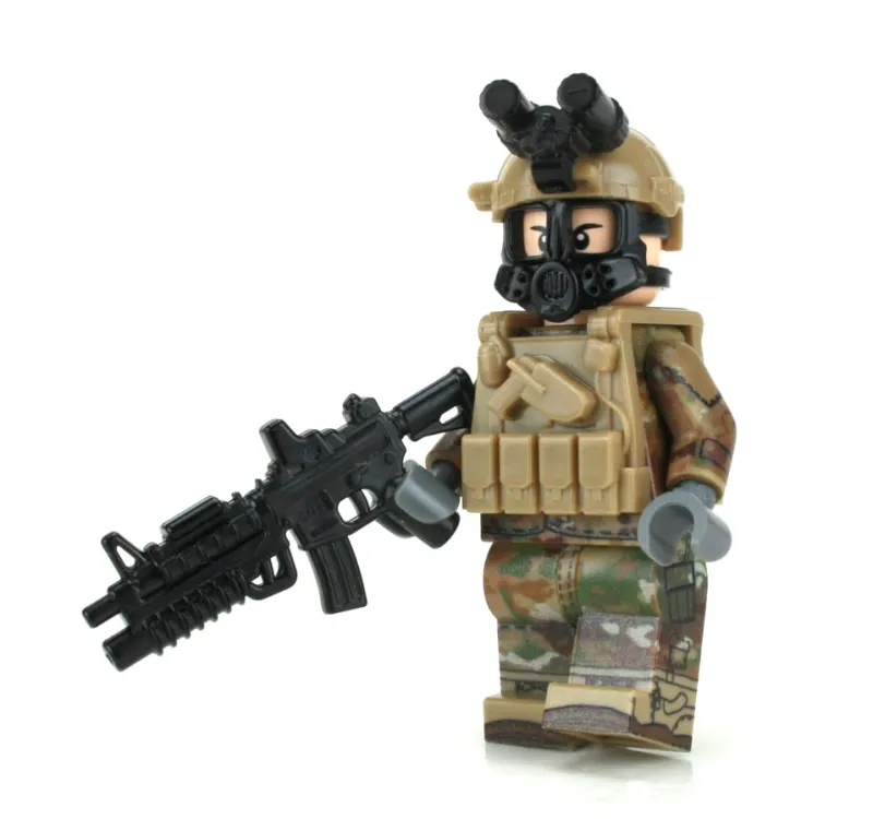 Custom Lego Military Minifigures>The Brick Show Shop Army OCP Chemical Warfare - Custom LEGO Military Minifigure