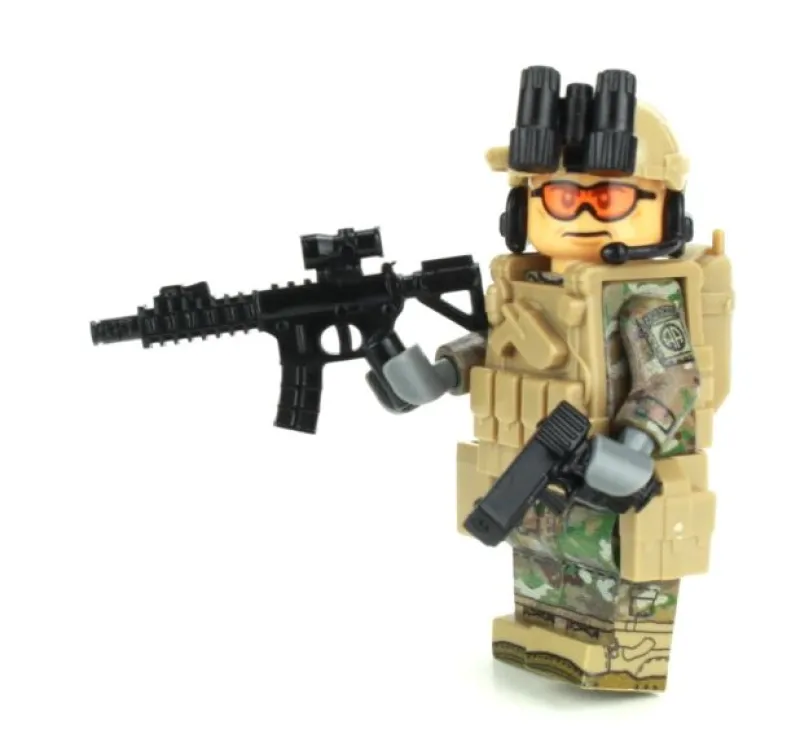 Custom Lego Military Minifigures>The Brick Show Shop Army OCP 82nd Airborne Custom Military Minifig made using LEGO parts