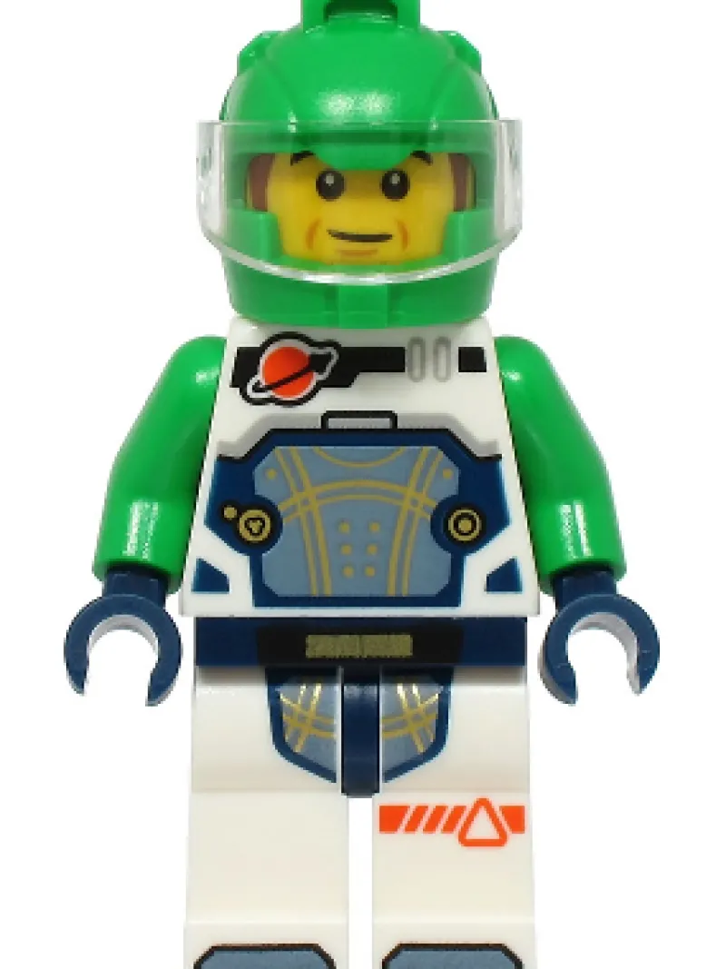 City>The Brick Show Shop Astronaut (Male, Green Suit, Space Lab) - LEGO City Minifigure (2024)