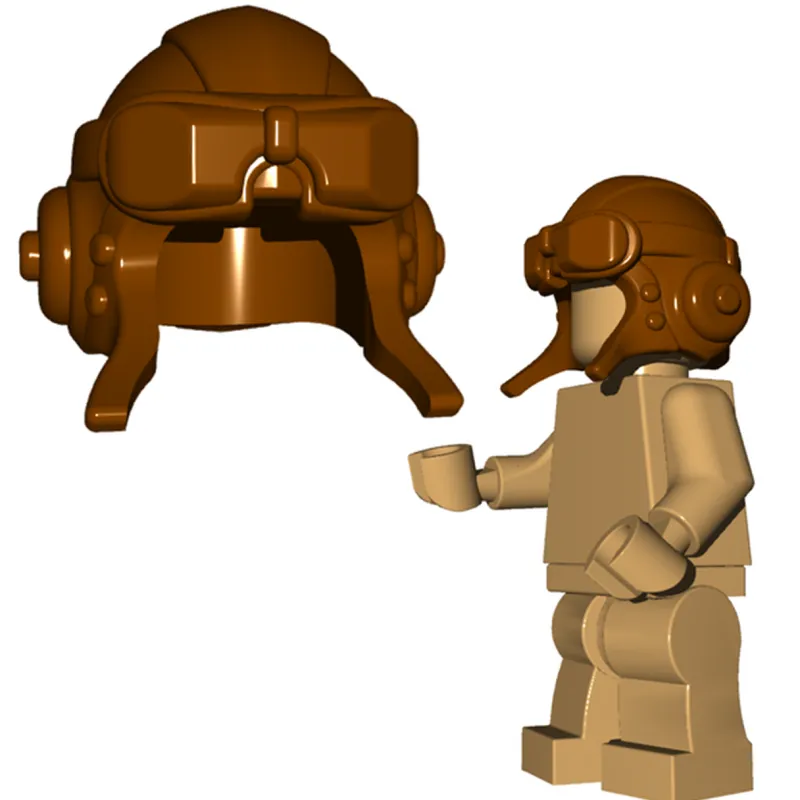 Brick Warriors>The Brick Show Shop Aviator Helmet, Brick Warriors - LEGO Compatible