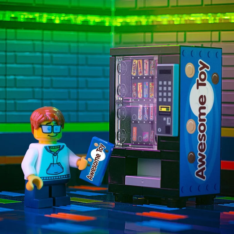 B3 Customs | Vending Machines>The Brick Show Shop Awesome Toy B3 Customs® Vending Machine Building Set