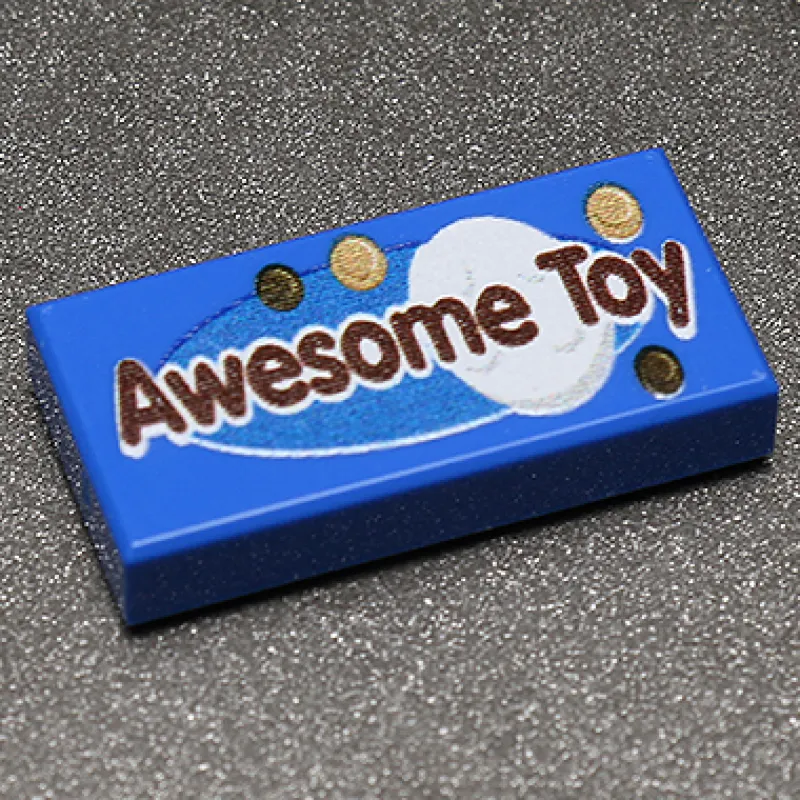B3 Customs | Custom Parts>The Brick Show Shop B3 Customs® Awesome Toy - Custom Printed 1x2 Tile