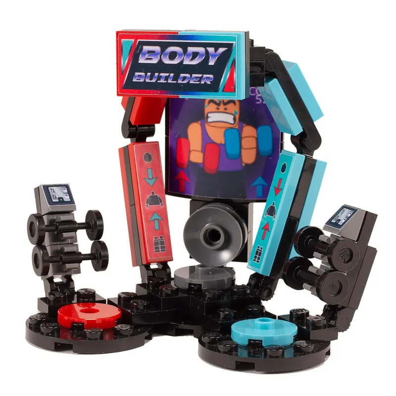 B3 Customs | Arcade>The Brick Show Shop B3 Customs® Body Builder Arcade Game Building Set