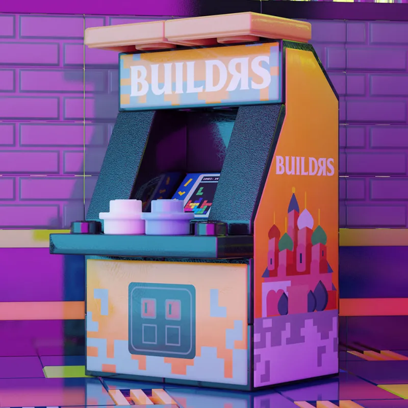 B3 Customs | Arcade>The Brick Show Shop B3 Customs BUILDᴙS Arcade Machine Building Set made using LEGO parts