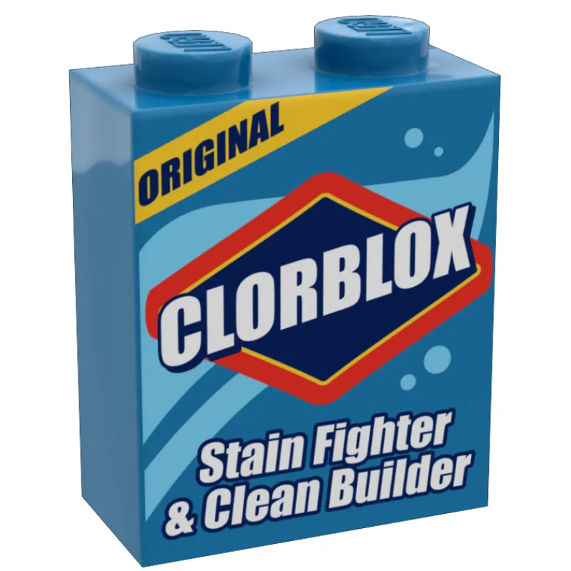 B3 Customs | Custom Parts>The Brick Show Shop B3 Customs® Clorblox Minifig Cleaning Box using LEGO bricks