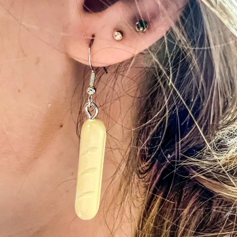 B3 Customs | Lego Jewelry>The Brick Show Shop B3 Customs® French Bread Earrings made from LEGO Bricks