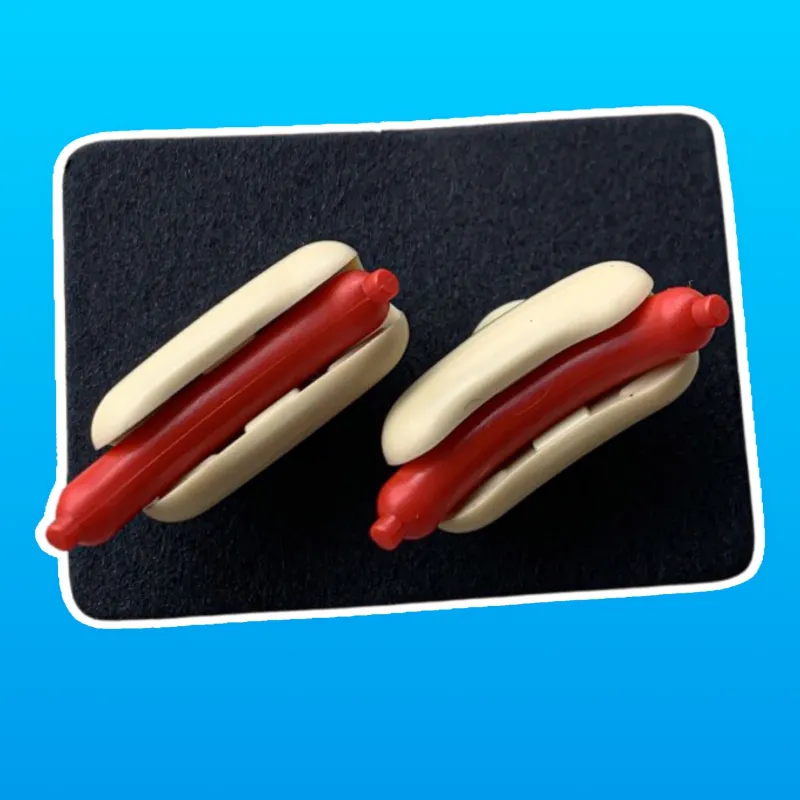 B3 Customs | Lego Jewelry>The Brick Show Shop B3 Customs® Hot Dog Earrings made from LEGO Bricks