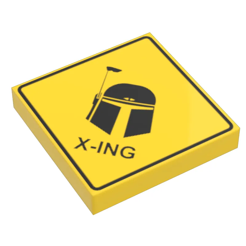 B3 Customs | Custom Parts>The Brick Show Shop B3 Customs® Mandalorian Xing Sign using LEGO bricks