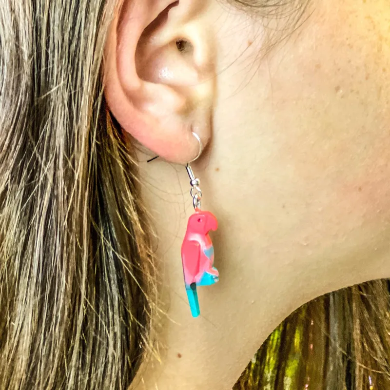 B3 Customs | Lego Jewelry>The Brick Show Shop B3 Customs® Parrot Earrings made from LEGO Bricks