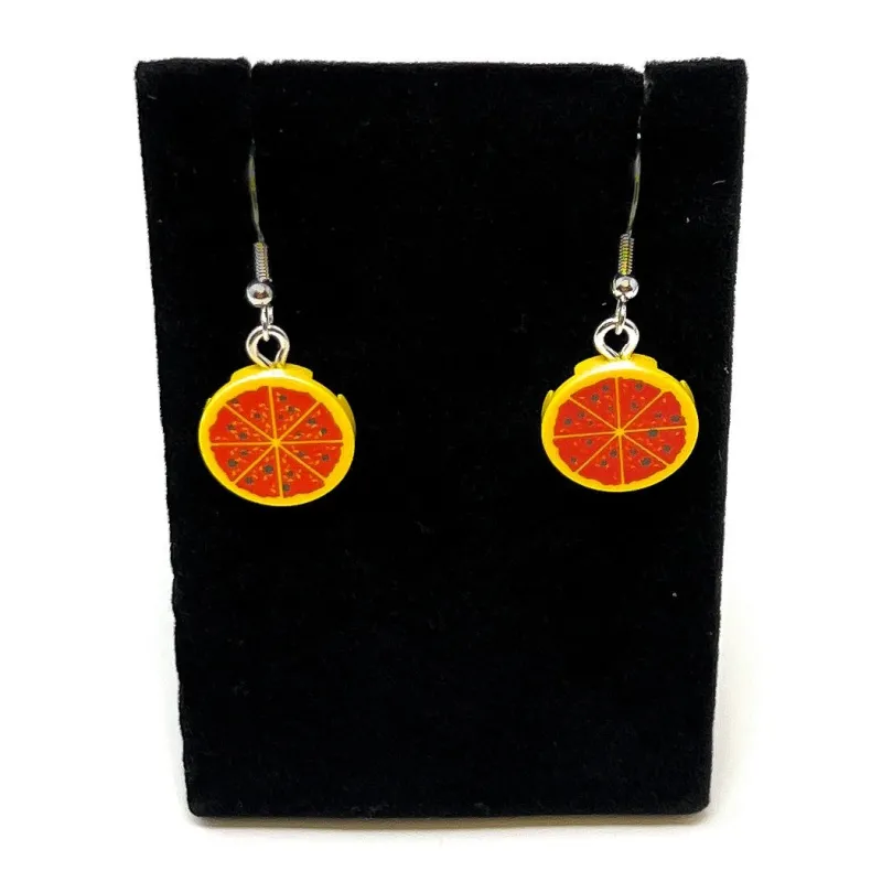 B3 Customs | Lego Jewelry>The Brick Show Shop B3 Customs® Pepperoni Pizza Earrings made from LEGO Bricks