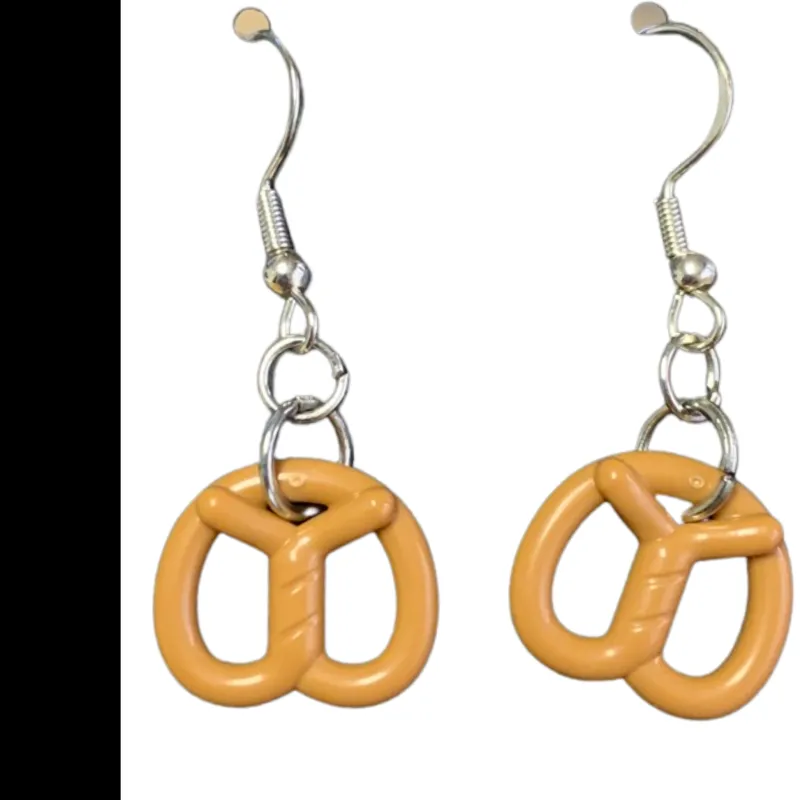 B3 Customs | Lego Jewelry>The Brick Show Shop B3 Customs® Pretzel Earrings made from LEGO Bricks