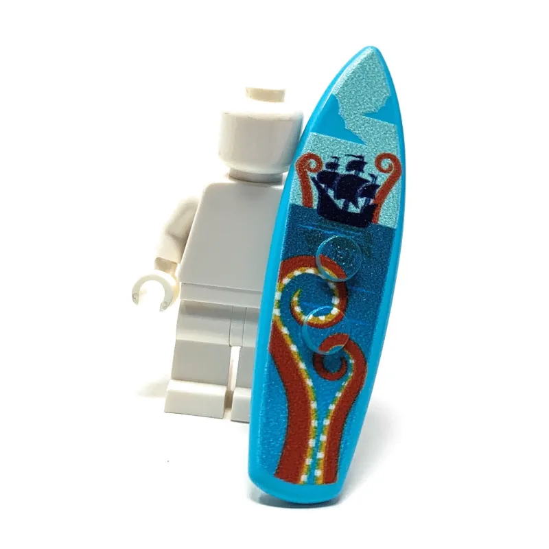 B3 Customs | Custom Parts>The Brick Show Shop B3 Customs® Printed Kraken Surfboard made from LEGO® bricks
