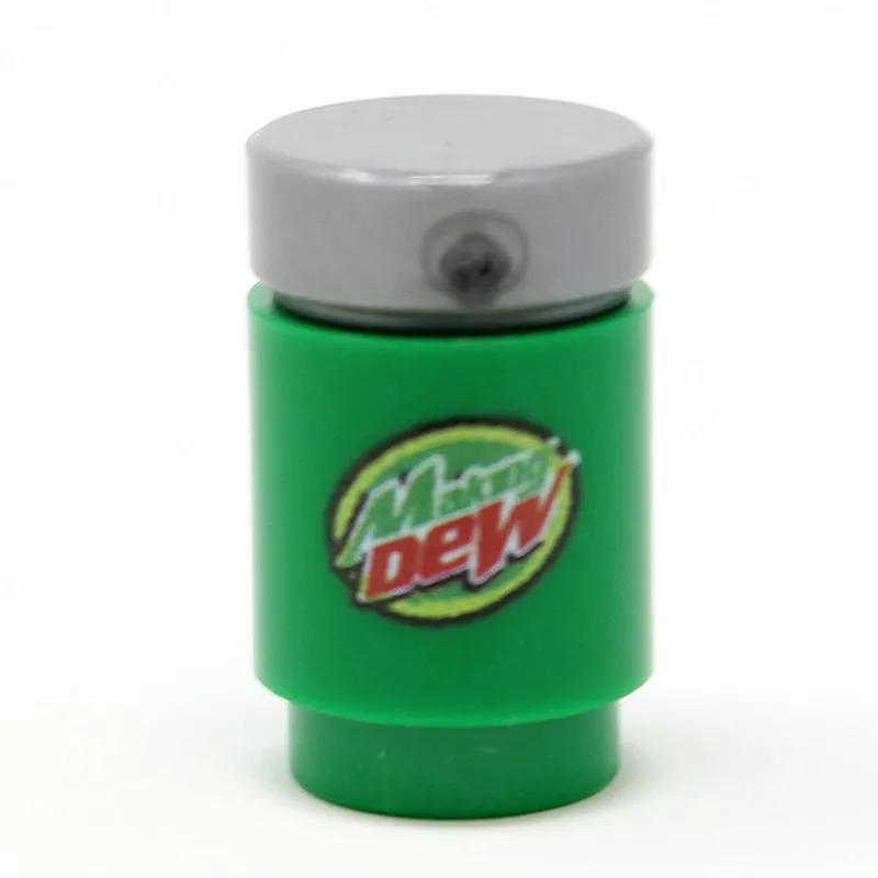 B3 Customs | Custom Parts>The Brick Show Shop B3 Customs® Printed Making Dew Soda Can made using real LEGO