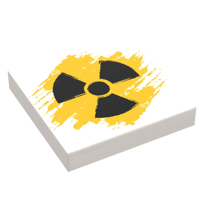 B3 Customs | Custom Parts>The Brick Show Shop B3 Customs® Radioactive Sign on real LEGO tile