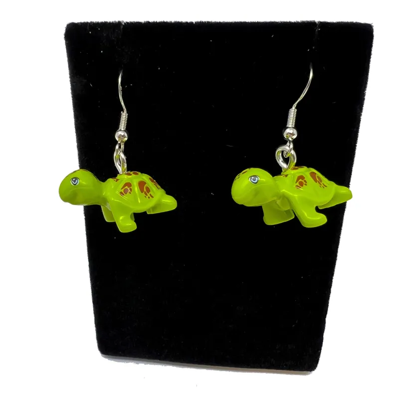 B3 Customs | Lego Jewelry>The Brick Show Shop B3 Customs® Turtle Earrings made from LEGO Bricks