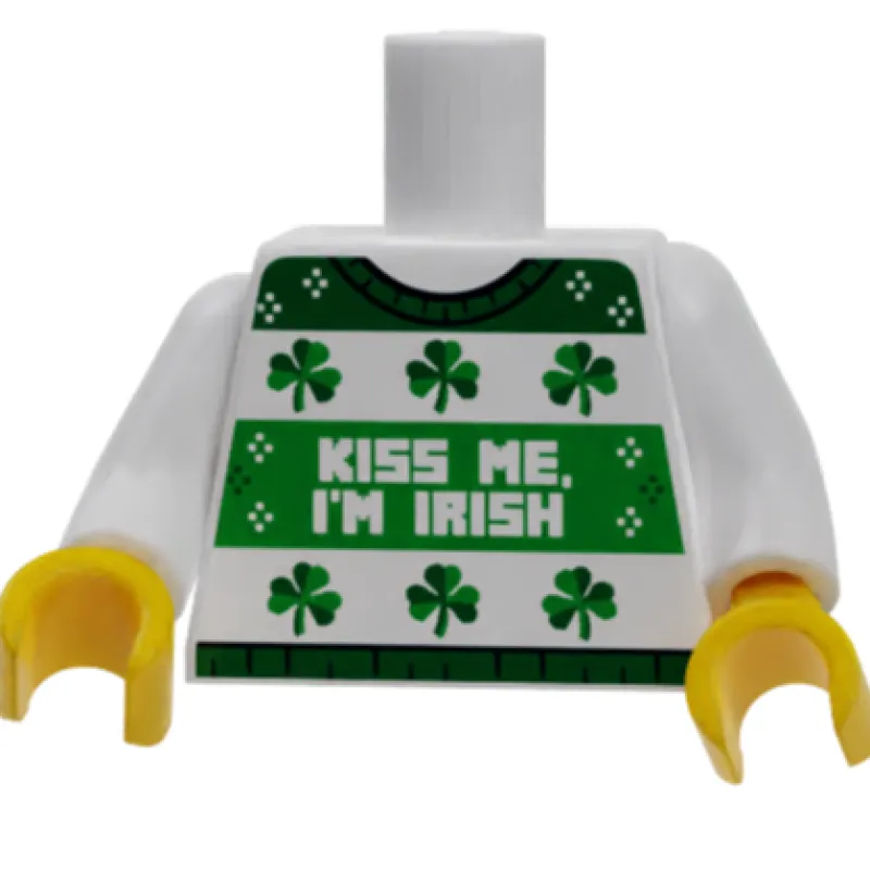 B3 Customs | Custom Parts>The Brick Show Shop B3 Customs® Ugly Green St. Patrick's Day Kiss Me I'm Irish Sweater Pri