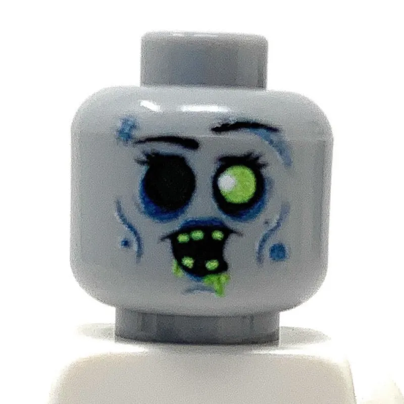 B3 Customs | Custom Parts>The Brick Show Shop B3 Customs® Zombie #1 Minifig Head