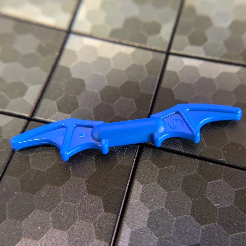 Lego Parts>The Brick Show Shop Batarang (Blue) - Official LEGO® Part