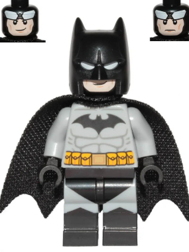 Dc Comics>The Brick Show Shop Batman (Light Gray Suit, Black Crest, Cowl, Cape) - LEGO DC Comics Min