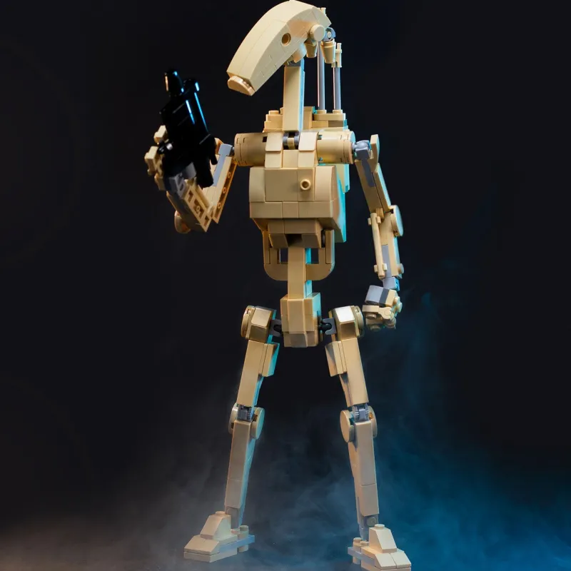 B3 Customs | Star Wars>The Brick Show Shop Battle Droid - Custom 9” Figure LEGO MOC by B3 Customs