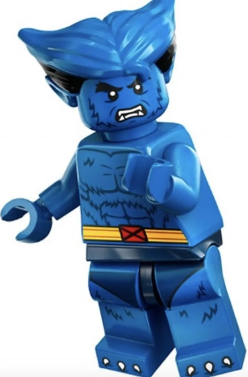 Collectible Minifigures>The Brick Show Shop Beast - LEGO Marvel Collectible Minifigure 71039 (Series 2) (2023)