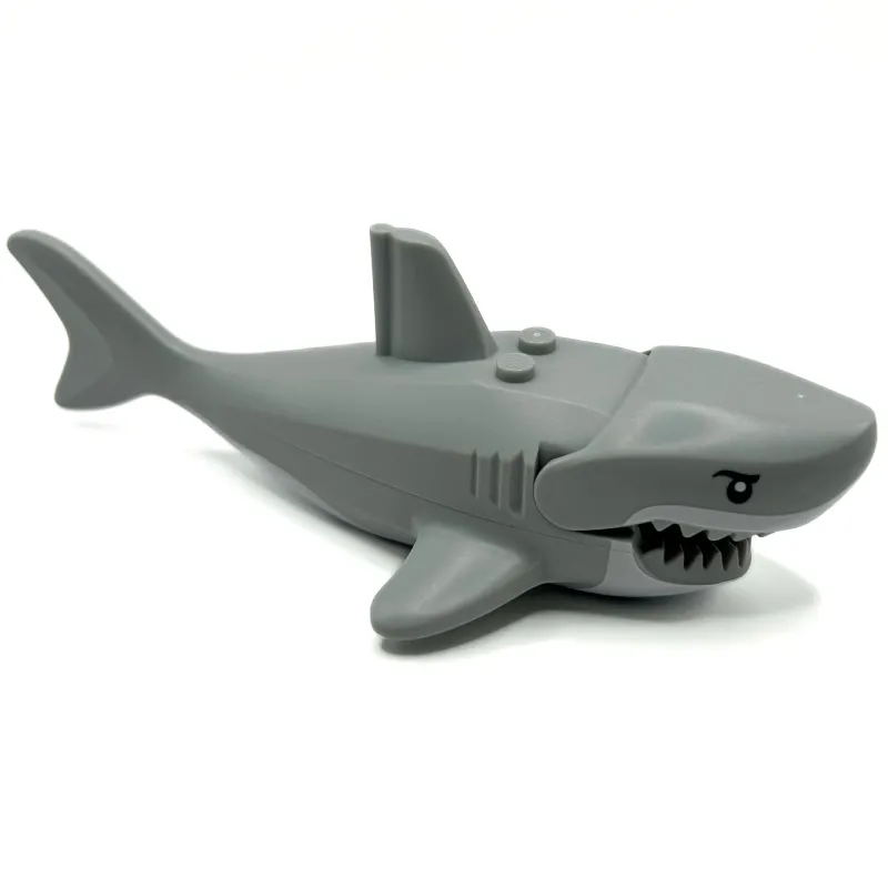 Lego Parts>The Brick Show Shop Big Great White Shark (Light Bluish Gray) - Official LEGO® Part (2023)
