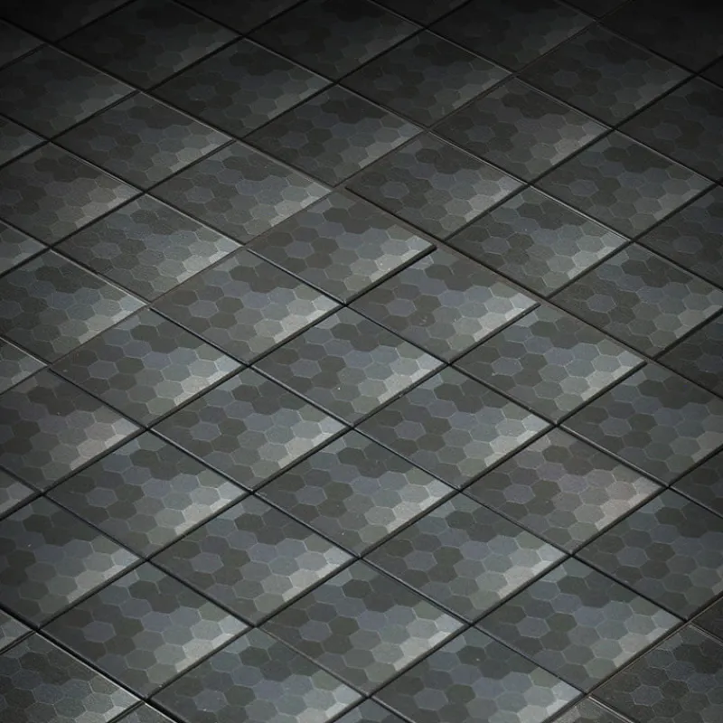 B3 Customs | Custom Parts>The Brick Show Shop Black Shades HEX Flooring - Custom Printed 2x2 Tile