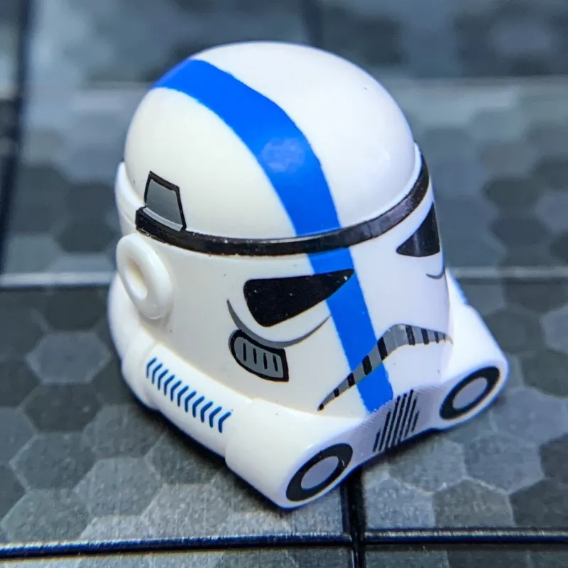 Clone Army Customs>The Brick Show Shop Blue Lieutenant Clone Trooper Helmet (Phase 3) - Clone Army Customs
