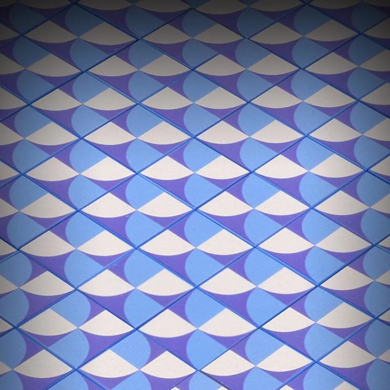 B3 Customs | Custom Parts>The Brick Show Shop Blue Lightning Scallop Flooring - Custom Printed 2x2 Tile