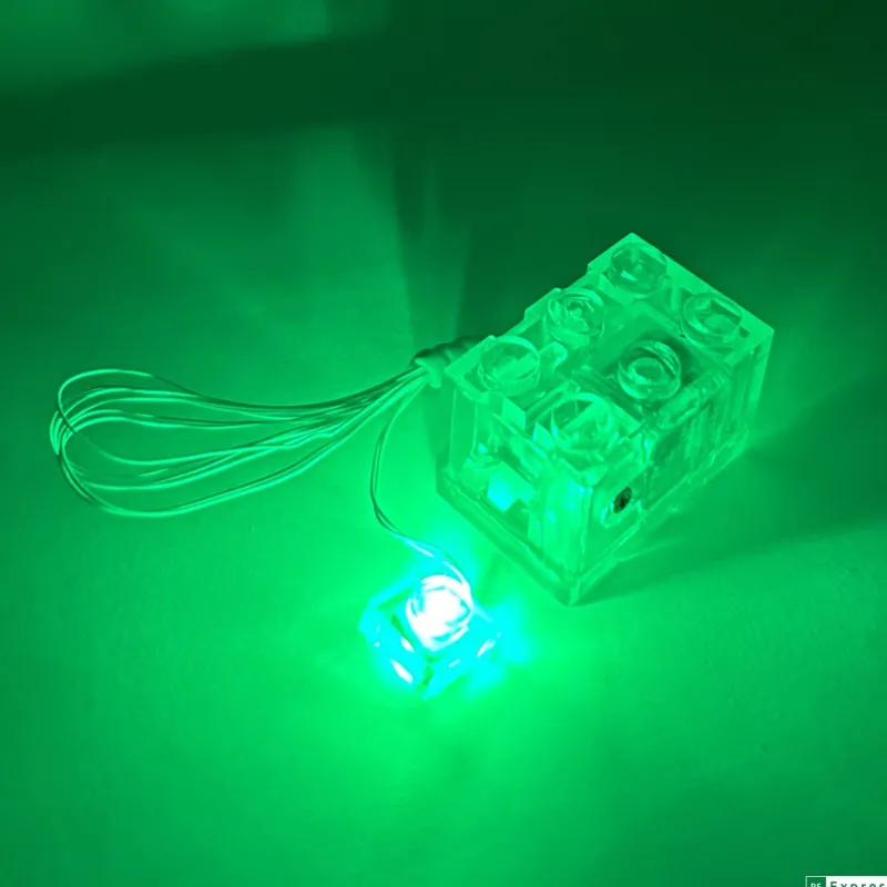 Lego Lighting>The Brick Show Shop Blue Light-Up 2x3 Brick (Blue Light) - Compatible w/ LEGO