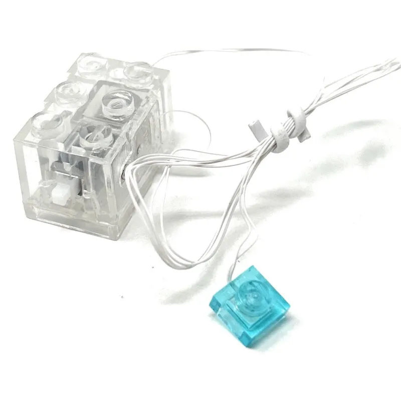 Lego Lighting>The Brick Show Shop Blue Light-Up 2x3 Brick (Blue Light) - Compatible w/ LEGO
