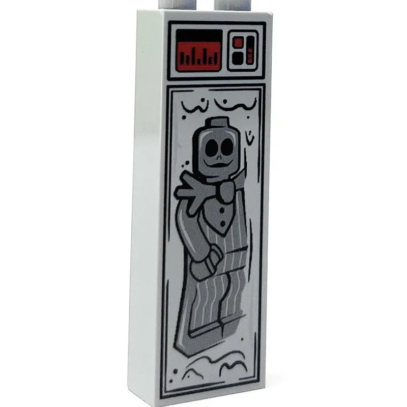 B3 Customs | Custom Parts>The Brick Show Shop Bone Daddy (Halloween) in Carbonite (1x2x5 Brick) - B3 Customs