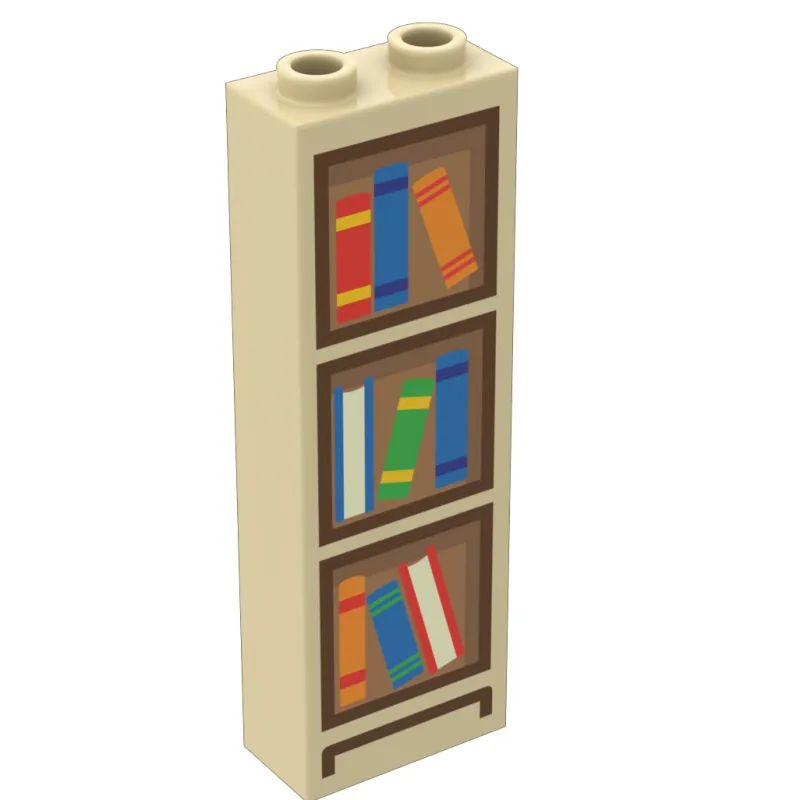 B3 Customs | Custom Parts>The Brick Show Shop Bookshelf (1x2x5 Brick) made using LEGO parts - B3 Customs