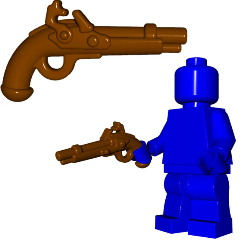 Brick Warriors>The Brick Show Shop Brick Warriors Flintlock Pistol - LEGO Compatible
