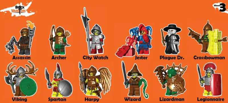 Brick Warriors>The Brick Show Shop Brick Warriors Minifig Accessory Mystery Pack (Series 3)