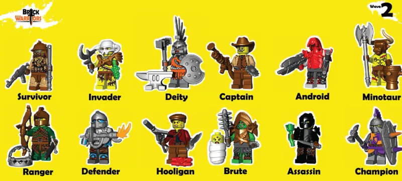 Brick Warriors>The Brick Show Shop Brick Warriors Minifig Accessory Mystery Pack (Series 2)