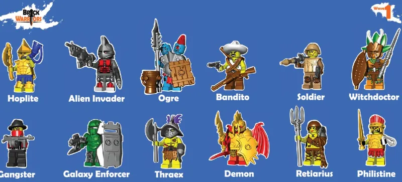 Brick Warriors>The Brick Show Shop Brick Warriors Minifig Accessory Mystery Pack (Series 1)