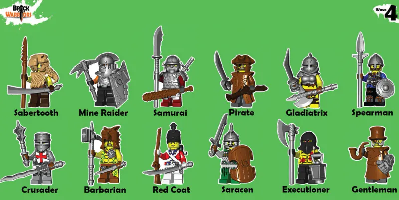 Brick Warriors>The Brick Show Shop Brick Warriors Mystery Pack (Series 4)