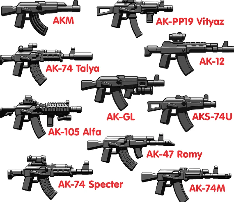 Brickarms>The Brick Show Shop BrickArms® AKtion Pack for LEGO minifigs