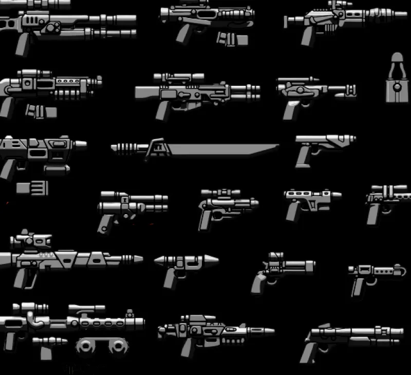 Brickarms>The Brick Show Shop BrickArms Blasters Nova Minifigure Weapons Pack