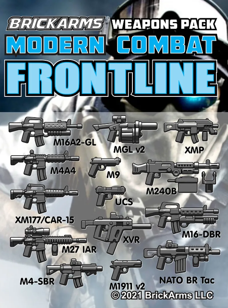 Brickarms>The Brick Show Shop BrickArms® Modern Combat Frontline Pack