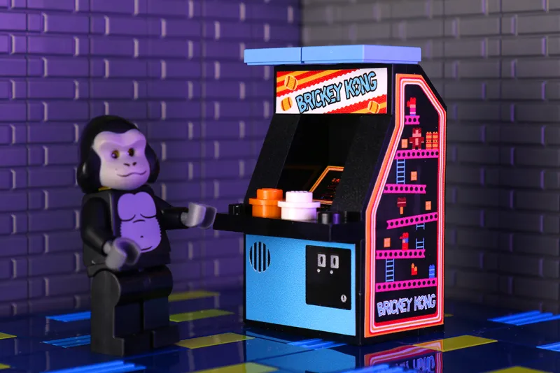 B3 Customs | Arcade>The Brick Show Shop Brickey Kong - Custom Arcade Machine made using LEGO parts