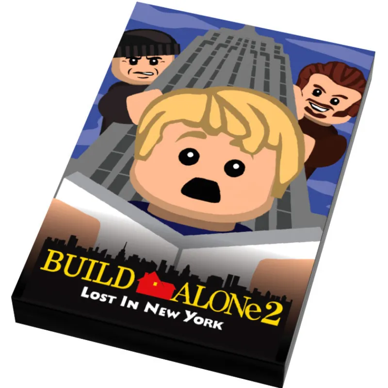 Movie Tiles | Custom Parts>The Brick Show Shop Build Alone 2 Movie Cover (2x3 Tile) made using LEGO parts - B3 Custom