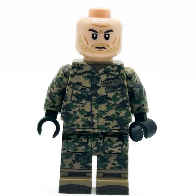 Custom Lego Military Minifigures>The Brick Show Shop Camouflaged Solder - Custom Military Minifigi