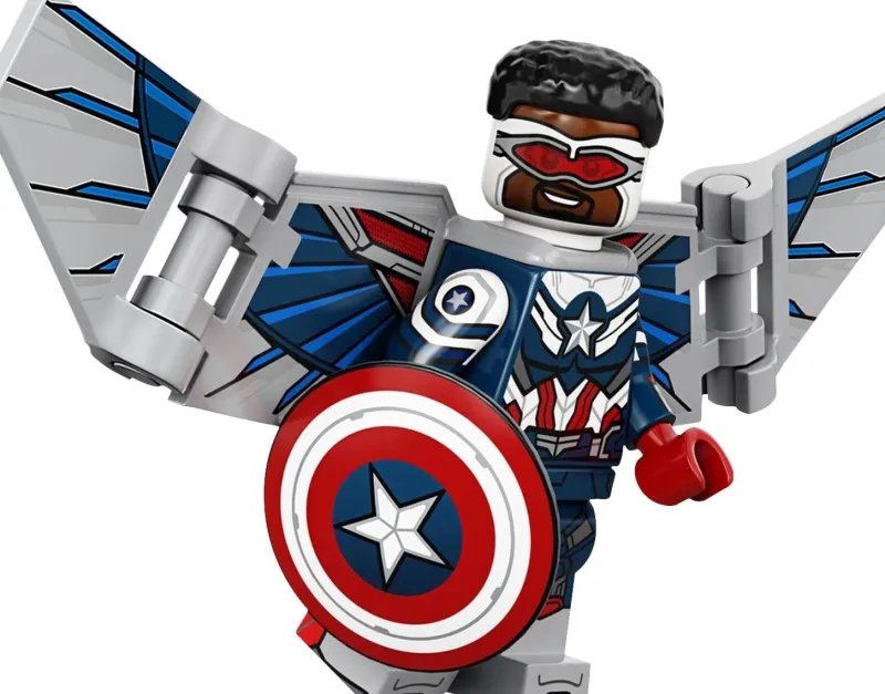 Collectible Minifigures>The Brick Show Shop Captain America (Sam Wilson) - LEGO Marvel Collectible Minifigure (Ser