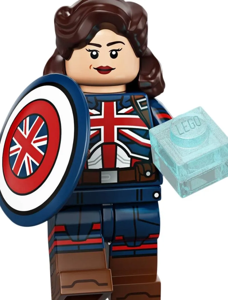 Collectible Minifigures>The Brick Show Shop Captain Carter - LEGO Marvel Collectible Minifigure (Series 1) (2021)