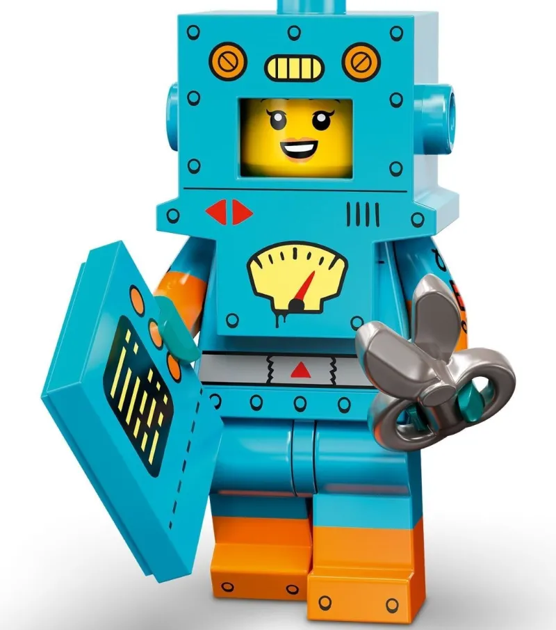 Collectible Minifigures>The Brick Show Shop Cardboard Robot - LEGO Collectible Minifigure 71034 (Series 23) (2022)